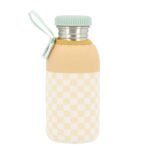 Garrafa de Aço com Forro Stripes Yellow Chess | 500ml