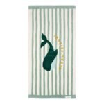 Toalha de Praia | Seashells and Stripes Surf Blue