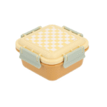 Lancheira Grande Stripes Yellow Chess