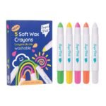 5 lápis de cera Neon macios - multi-superfícies