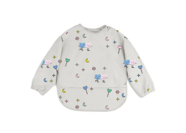 Babete ou Bib com Manga - Dancing Hearts - Image 1