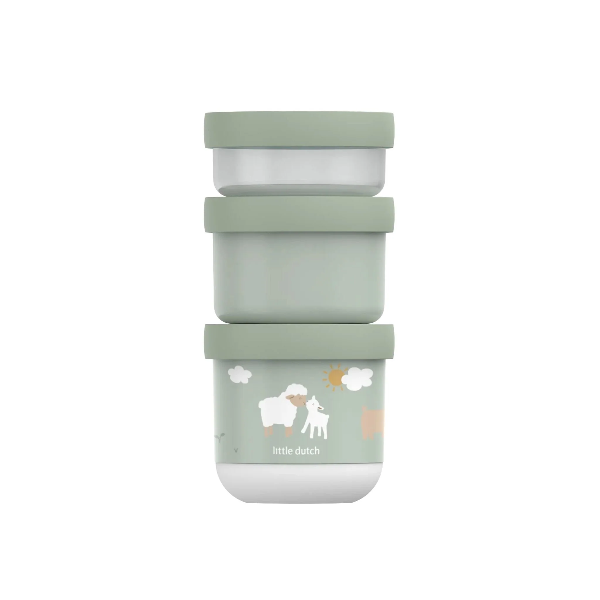 0028884_snackbox-stack-mio-3-delig-little-farm.webp Snackbox Empilhável 3 Peças – Little Farm – Little Dutch - Image 1