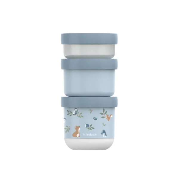 Snackbox Empilhável 3 Peças – Forest Friends – Little Dutch