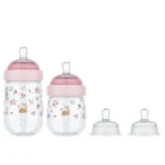 Conjunto de Biberões “Fairy Garden” – Mepal Mio (4 peças)