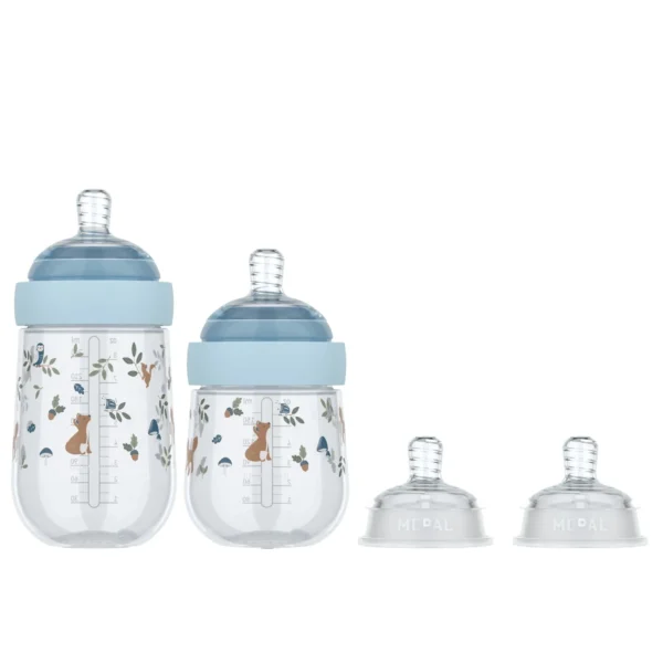 Conjunto de Biberões “Forest Friends” – Mepal Mio (4 peças) - Image 1