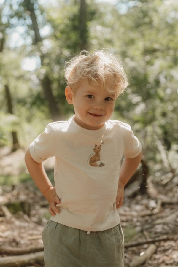 T-shirt de Manga Curta | Sand | Forest Friends - Image 3