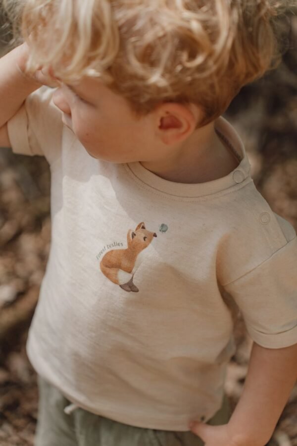 T-shirt de Manga Curta | Sand | Forest Friends - Image 2