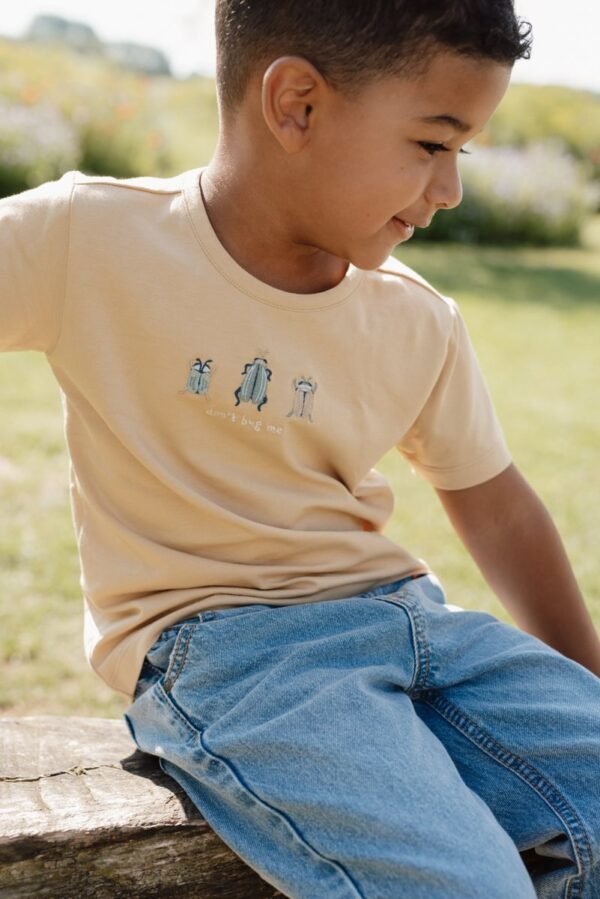 T-shirt Amarela com Bolso | Forest Friends - Image 4