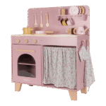 Cozinha de Brincar em Madeira – Rosa