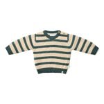 Camisola Tricotada Verde Bálsamo às riscas