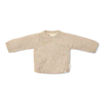 Casaco de malha envelope Soft Beige Melee