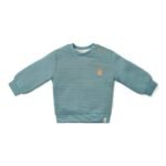 Camisola Texturada com Bordado de Bolota – Stone Blue