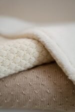 Manta de berço em malha  - Pure Soft White - Image 5