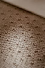 Manta de berço em malha - Pure Soft Beige - Image 2