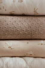 Manta de berço em malha - Pure Soft Beige - Image 3