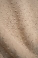 Manta cama de grades tricotada com forro polar - Pure Soft Beige - Image 3