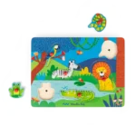 Puzzle com Som em Madeira Animais Les Popipop - Moulin Roty - Image 4