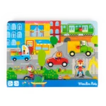 Puzzle com Som em Madeira Transportes Les Popipop - Moulin Roty - Image 4