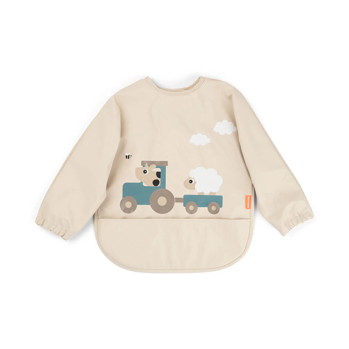 1353779 Babete com mangas e bolso Sand | Tiny Farm - Image 1