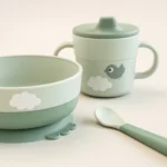Conjunto primeira refeição Foodie com sucção | Happy Clouds - Image 4