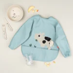 Babete com mangas e bolso Blue | Tiny Farm - Image 2
