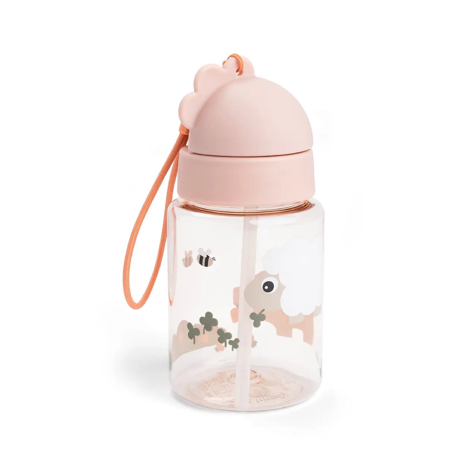 Straw-bottle-Tiny-farm-Powder-Front-PS-01 Garrafa com palhinha Powder | Tiny Farm | 280 ml - Image 1