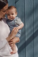 Body Manga Curta | Stone Blue stripe - Image 2