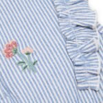 Macacão de Calção | Denim Blue Stripe - Image 5