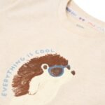 T-Shirt de Manga Curta |Biscuit melange - Image 4