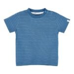 T-Shirt de Manga Curta |Indigo stripe