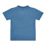 T-Shirt de Manga Curta |Indigo stripe - Image 3