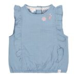 T-Shirt sem Mangas | Denim Blue