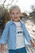 T-Shirt de Manga Curta |Creme - Image 6