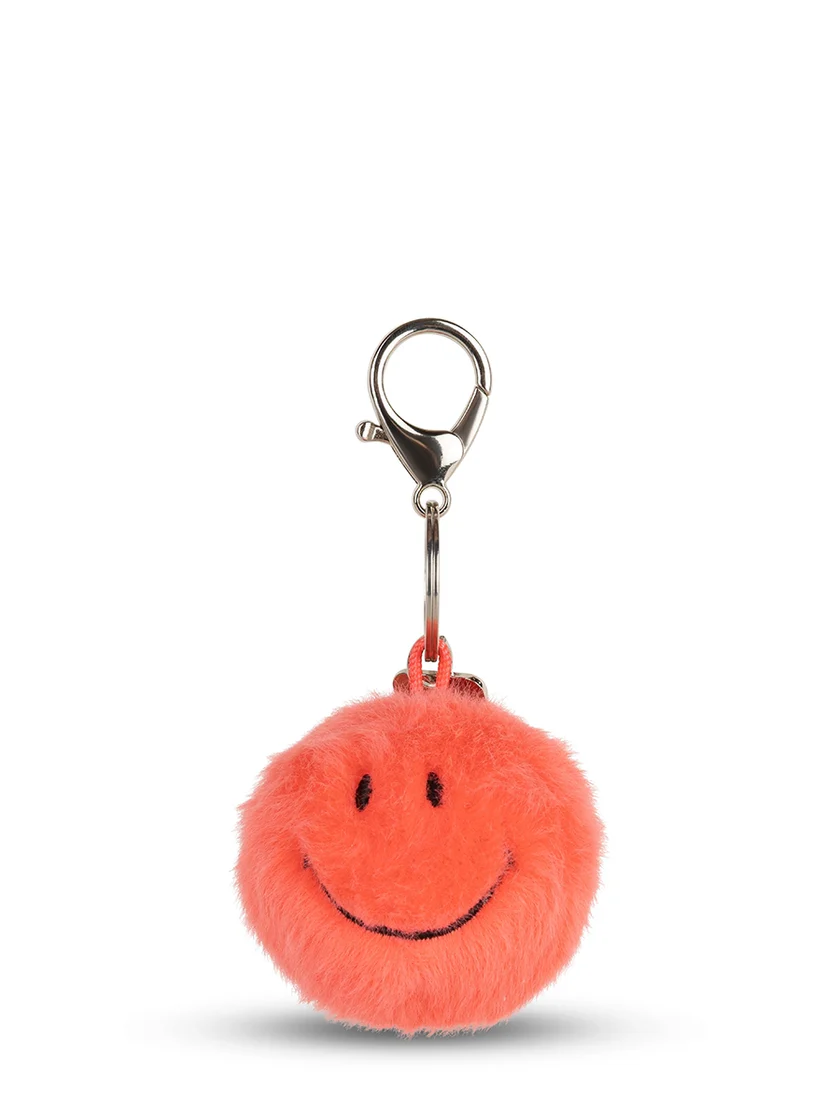 Smiley Pingente de bolsa ECO Fuzzy Coral - Image 2