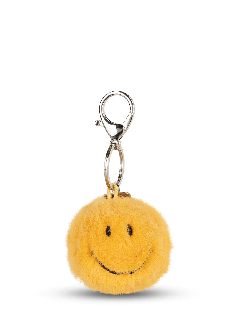 Smiley Pingente de bolsa ECO Fuzzy Yellow - Image 2