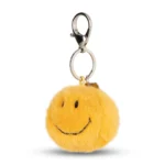 Smiley Pingente de bolsa ECO Fuzzy Yellow