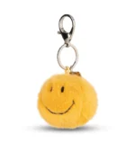 Smiley Pingente de bolsa ECO Fuzzy Yellow