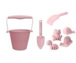 Set de Praia Scrunch - Balde | Pá | Moldes - Rosa Pastel - Image 9