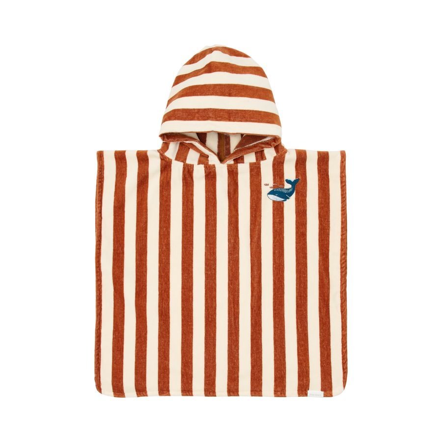 beach-poncho-ocean-world-brown-stripe-CL26039102-product-1-900-x-900.jpg Poncho de praia Ocean World Brown Stripe | One size - Image 1