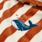Poncho de praia Ocean World Brown Stripe | One size - Image 3