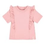 Camisola de banho de manga curta Dreamy Pink Rose