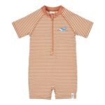 Fato de banho de manga curta Ocean Brown Stripes