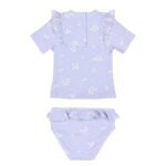 Camisola de banho de manga curta com parte de baixo Dreamy Lavender