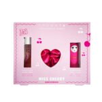 Conjunto Presente Miss Cherry | Perfume + Scrunchie + Bálsamo Cereja