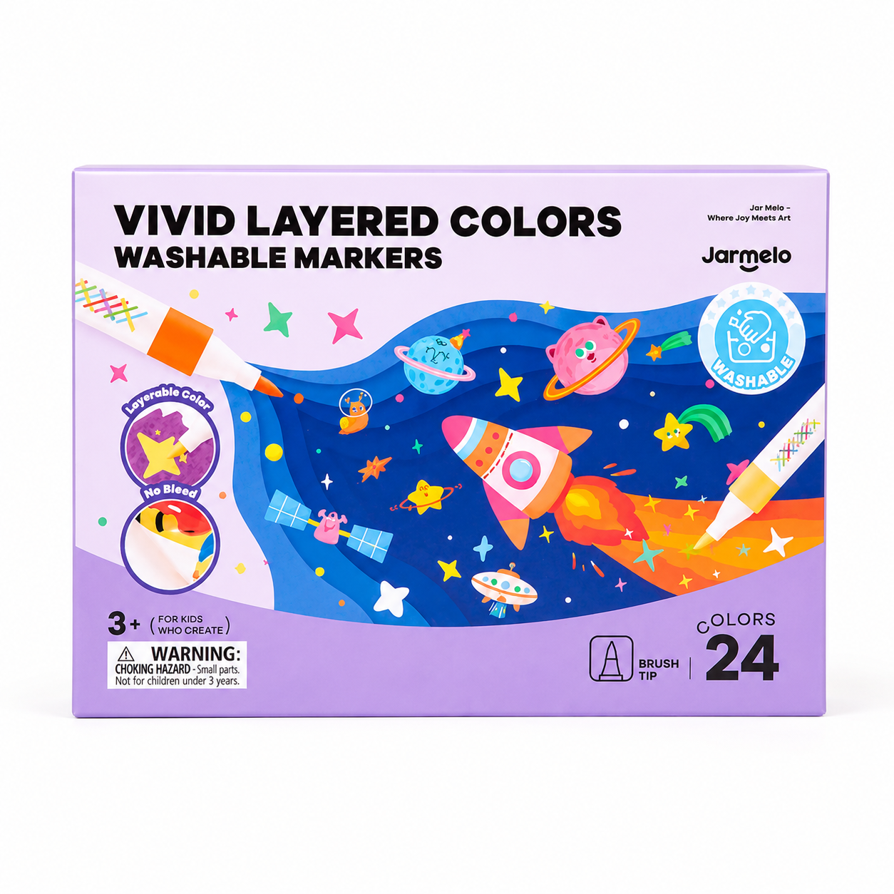 121ea8dc-4723-485b-81ab-650e921d8eed Marcadores Vivid Layered | 24 Cores - Image 1