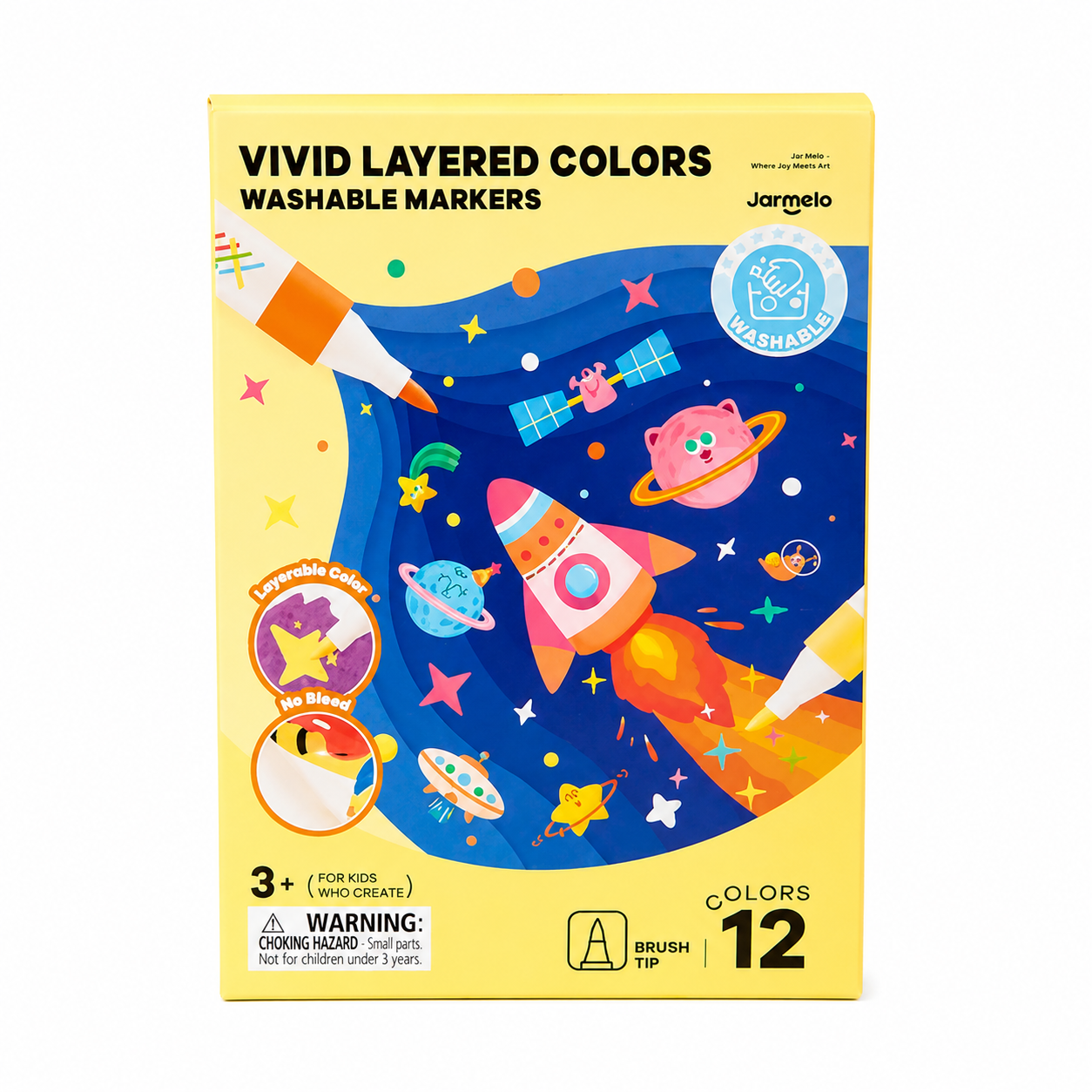 48e11881-8a52-43a6-aa88-8f6d519a85b0 Marcadores Vivid Layered | 12 Cores - Image 1