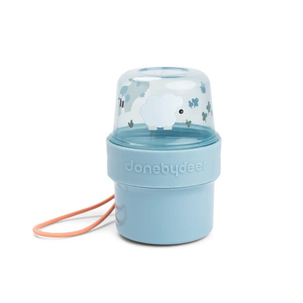 Recipiente Snack 2 em 1 To Go S Blue | Tiny Farm | 300 ml