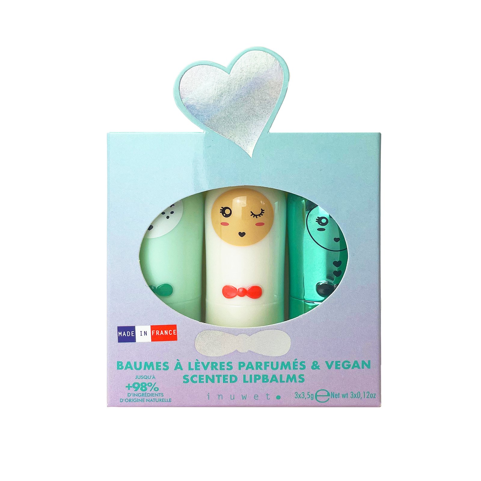 VINCB41 Conjunto 3 Bálsamos Labiais | Apple Cupcake Cotton Candy - Image 1