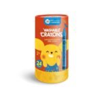 Lápis de Cera Laváveis | 24 Cores