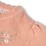 Cardigan de Malha | Safari Friends | Rosa Escuro - Image 2